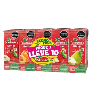 Jugo Nectar Surtido California 200 Ml Pg 7 Llv 10 Tetra