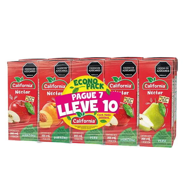 Jugo Nectar Surtido California 200 Ml Pg 7 Llv 10 Tetra
