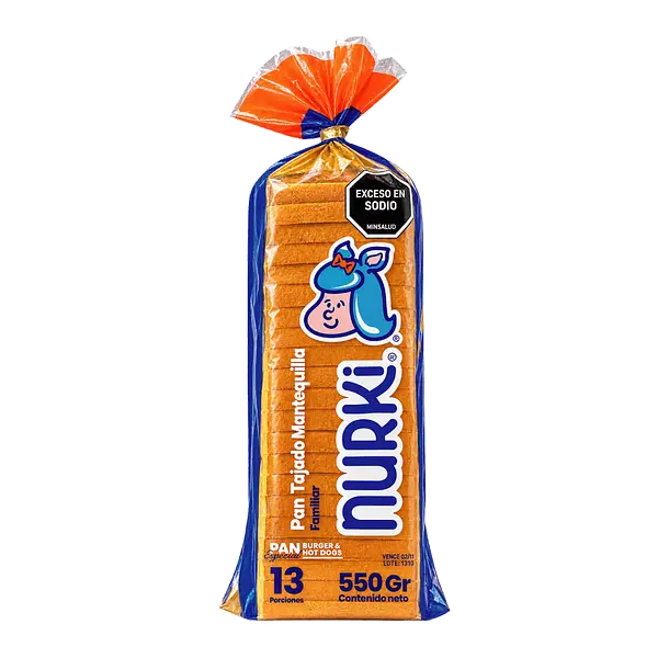 Pan Tajado Mantequilla Nurki