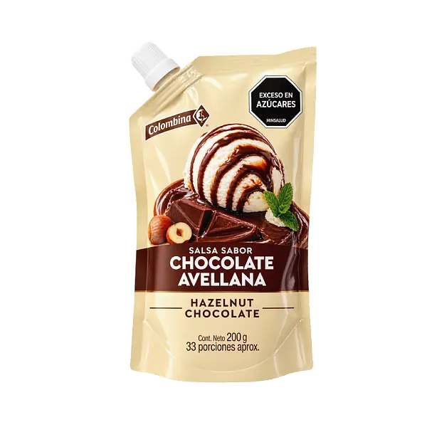 Salsa Chocolate Avellana Colombina Doypack