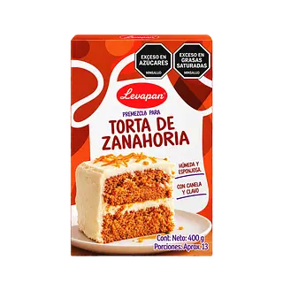 Torta Zanahoria Levapan 400 Gr Caja