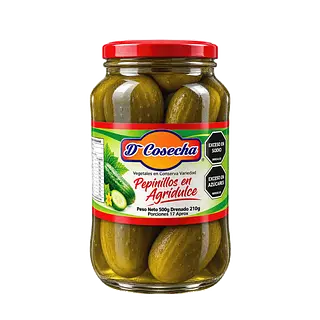 Pepinillo Agridulce Entero De Cosecha Frasco