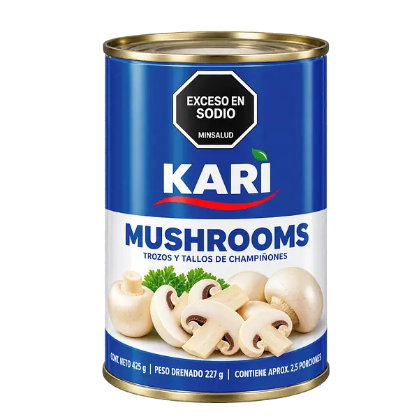 Champiñón Tajado Kari Lata