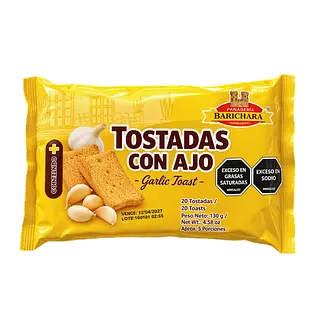 Tostadas Ajo Barichara Paquete