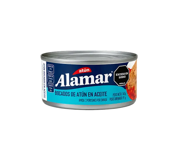 Atún Bocados Aceite Alamar