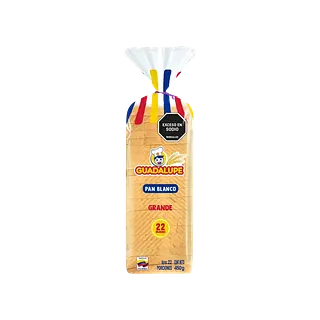 Pan Tajado Blanco Guadalupe