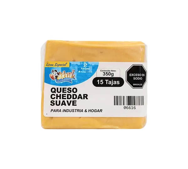 Queso Cheddar Suave Industria & Hogar Tajado