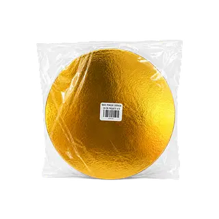 Base Ponque Dorada 15 Cm Paquete
