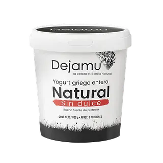 Yogurt Griego Sin Dulce Dejamu Tarro