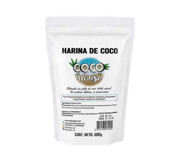 Harina Coco House 500 Gr Doypack