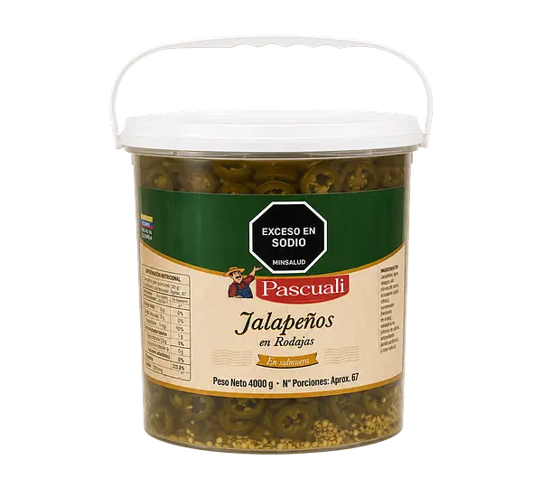 Jalapeños En Rodajas Galón Pascuali