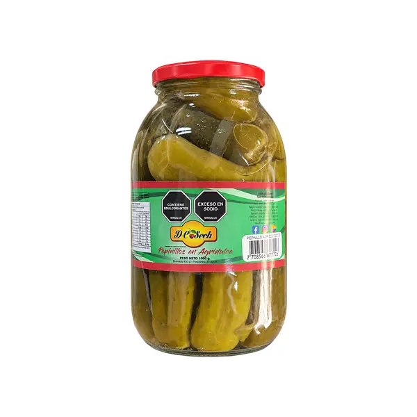 Pepinillo Agridulce Entero De Cosecha Frasco