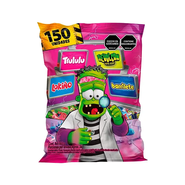 Caramelos Masticable Franki Trululu 665 Gr X 150