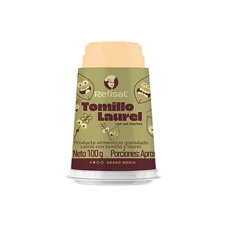 Sal Tomillo Y Laurel Refisal 100 Gr Salerito