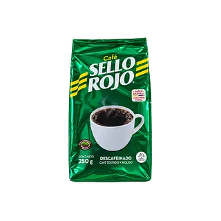 Cafe Molido Descafeinado Sello Rojo Bolsa