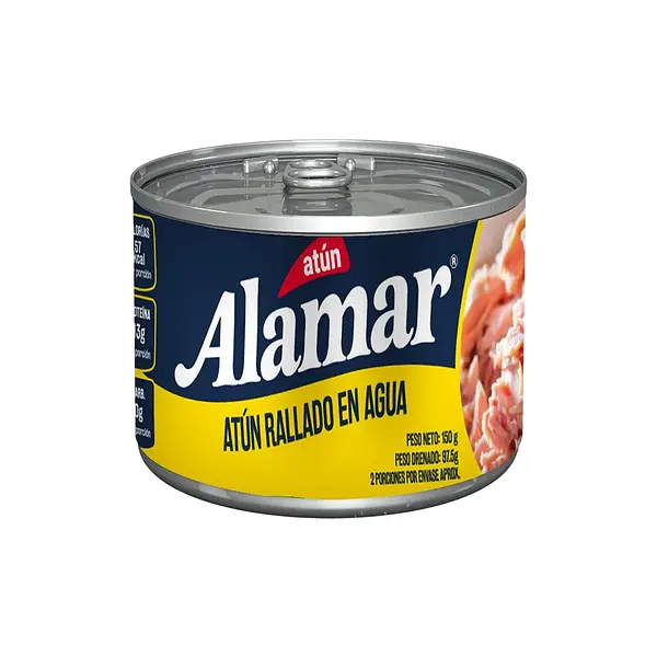 Atun Rallado Agua Amarillo Alamar Duopack