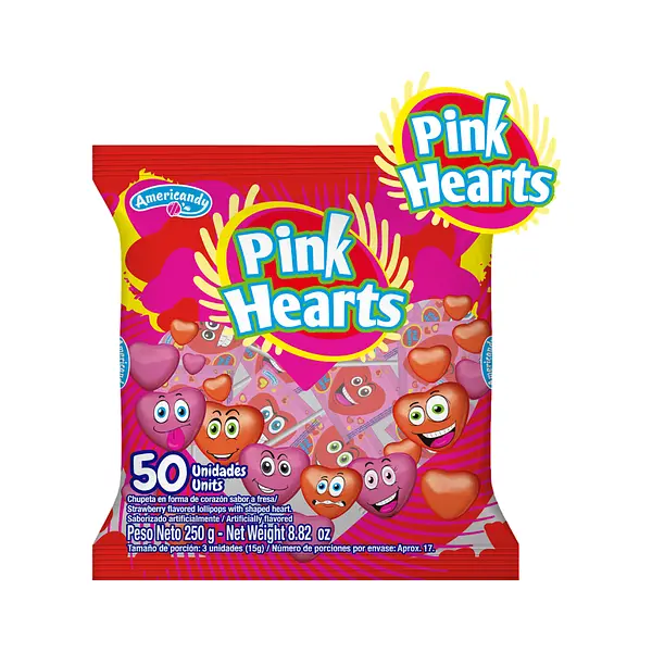 Caramelo Duro Pink Heart Americandy