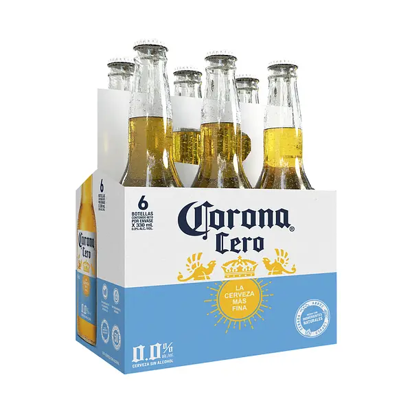 Cerveza Corona Cero Botella Sixpack