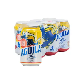Cerveza Aguila Cero Original Sixpack