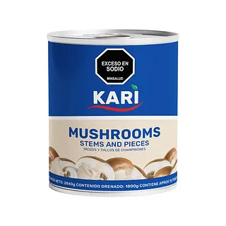 Champiñón Tajado Kari Lata Galón